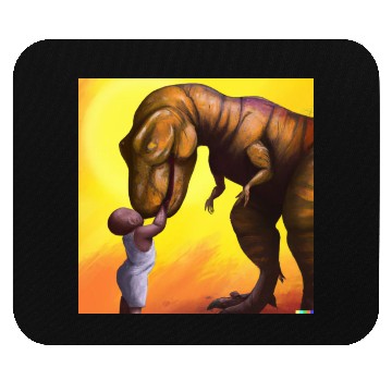 Discover Dino Love Mouse Pads