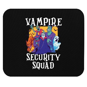 Discover Vampire Security Squad Funny Easy Halloween Costum Mouse Pads