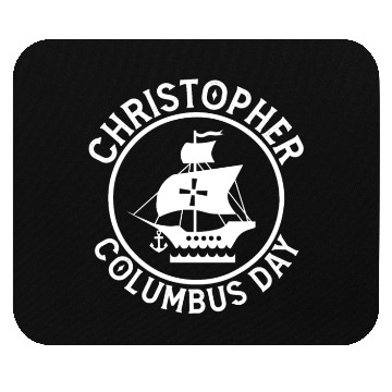 Discover Funny Christopher Columbus Day Mouse Pads