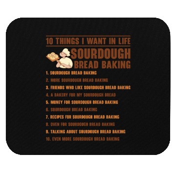 Discover Sourdough Bread Baking Foodie Baker Cooking Mouse Pads