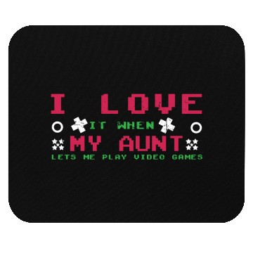 Discover Love My Aunt Play Video Game Lover Gaming Mouse Pads
