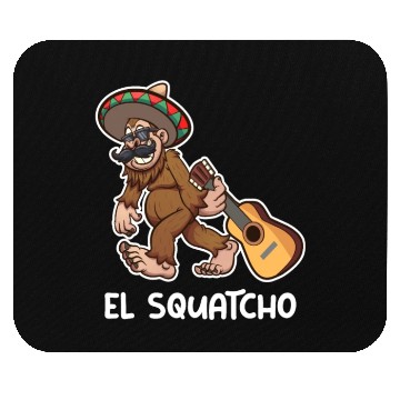 Discover El Squatcho Funny mexican guitar sasquatch Mouse Pads