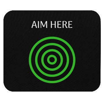 Discover Aim Here Target Archery Bullseye Mouse Pads