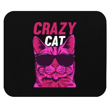 Discover Cat Lover Cat Owner Funny Cat Meme I Crazy Cat Mouse Pads