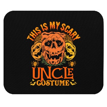 Discover This Is My Scary Uncle Costume Funny Halloween Mouse Pads