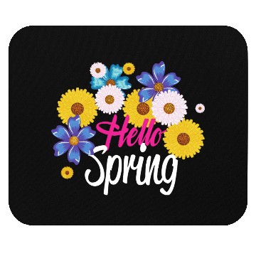 Discover hello /spring Mouse Pads