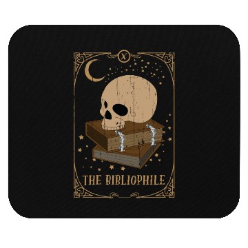 Discover Bibliophile Tarot Card Occult Club Gothic Mouse Pads