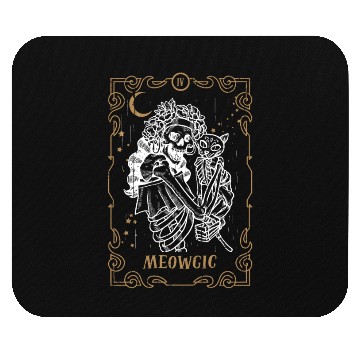 Discover Cat Meow Tarot Card Occult Club Gothic Animal Mouse Pads