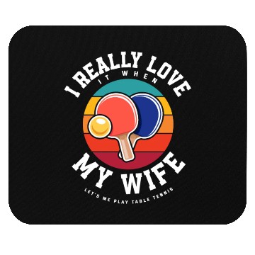 Discover Funny Ping Pong Table Tennis Gift Mouse Pads