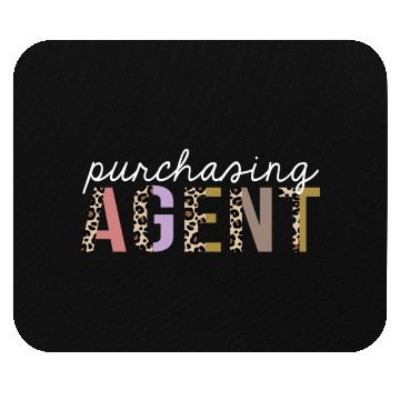 Discover Purchasing Agent Leopard Print Funny Gift Mouse Pads