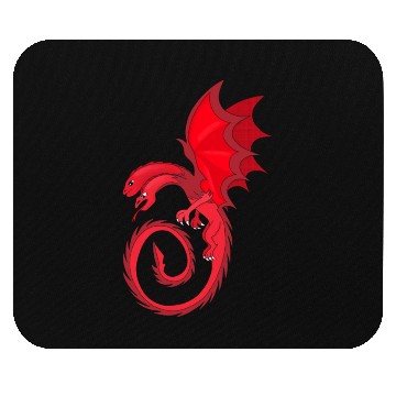 Discover Two Headed Merlot Dragon Mouse Pads