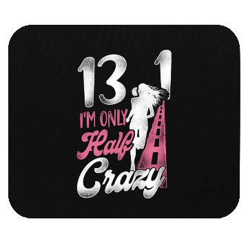 Discover Running Runner Half Marathon Half Mouse Pads