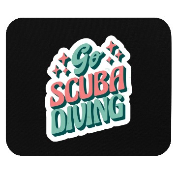 Discover go scuba diving Mouse Pads