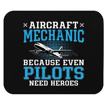 Discover Aircraft Mechanic Pilots Heroes Plane Aviation Mouse Pads
