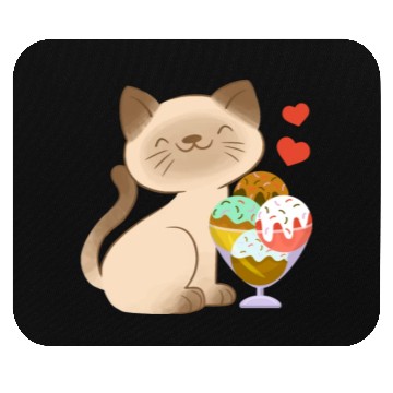 Discover Ice Cream Cat Lover Mouse Pads