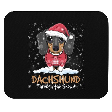 Discover Dachshund Through The Snow Mouse Pads