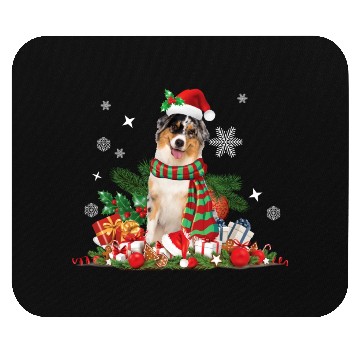 Discover Christmas Australian Shepherd, Aussie dog Mouse Pads