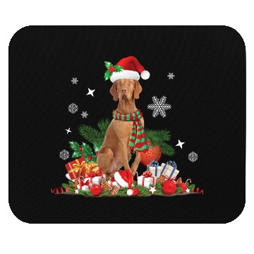 Discover Christmas Hungarian Vizsla Dog Mouse Pads