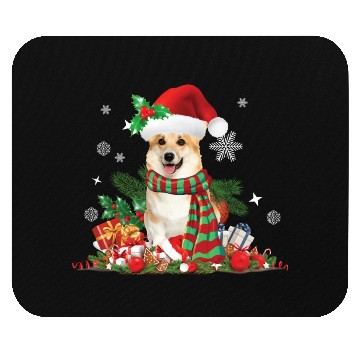 Discover Christmas themed Corgi dog Mouse Pads