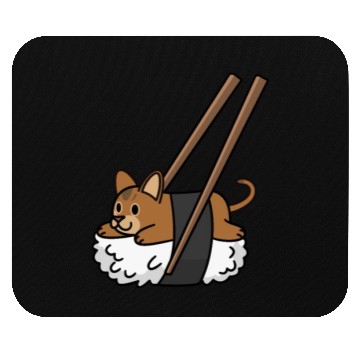 Discover Abyssinian Cat Nigiri Sushi Mouse Pads
