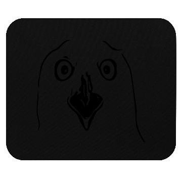 Discover Weird Funny Bird With Beak And Eyes Mouse Pads