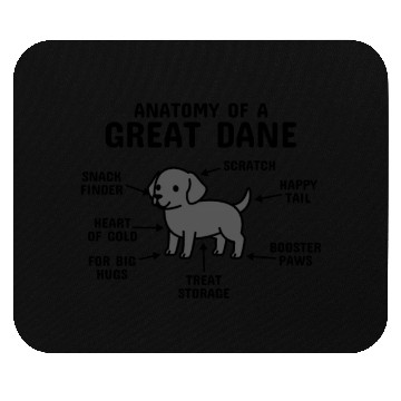 Discover Anatomy Of A Great Dane Mouse Pads