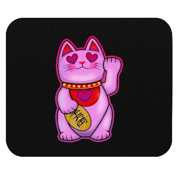 Discover Cute Maneki Neko Romance Cat Mouse Pads