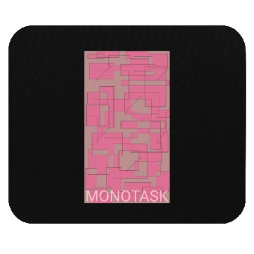 Discover Pink print by MONOTASK Mouse Pads