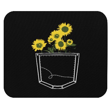 Discover sunflower in my pocket Mouse Pads for women