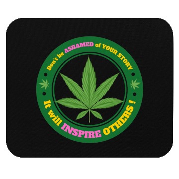 Discover Drug Addiction Recovery AA Sober Sobriety Cannabis Mouse Pads