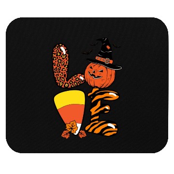 Discover Halloween Love Candy Corn Mouse Pads