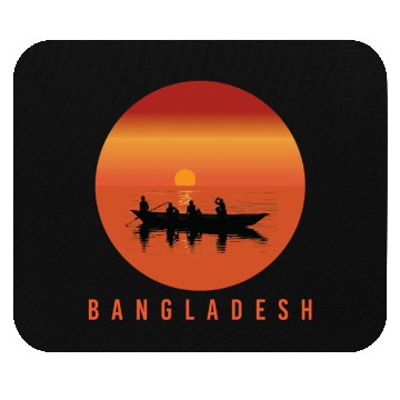 Discover Bangladesh Natural Sunset Silhoutte Mouse Pads