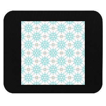 Discover Blue Snowflakes Pattern Mouse Pads