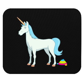 Discover Unicorn Poop Design Mouse Pads