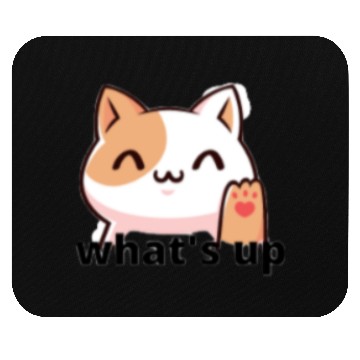 Discover what's up cat design style back to school Mouse Pads