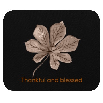 Discover THANKFUL AND BLESSED THANKSGIVING design style Mouse Pads