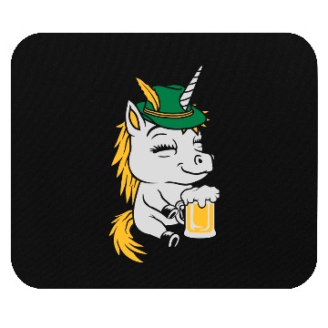 Discover party unicorn beer drink Mouse Pads