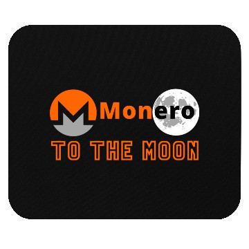 Discover Monero to the Moon Mouse Pads