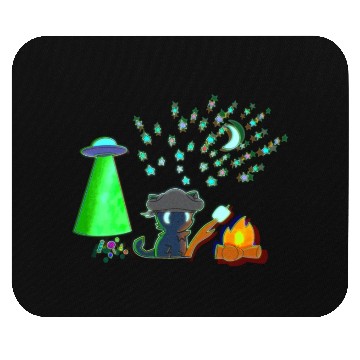 Discover Trick or Treat - Alien Camping Kitten Mouse Pads