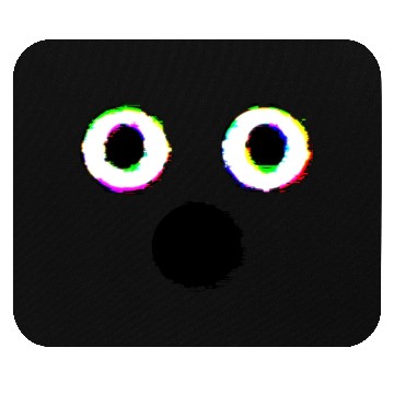 Discover Glitch Ghost Face Mouse Pads
