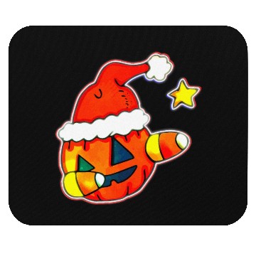 Discover Jack O Lantern Dabbing Christmas Mouse Pads