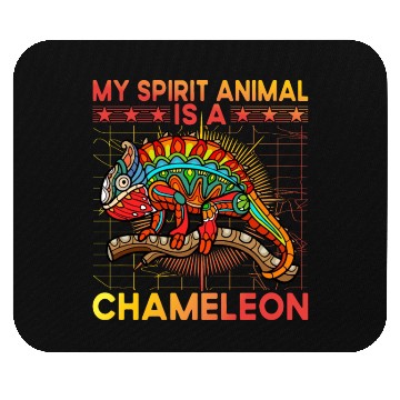 Discover My Spirit Animal is a Chameleon Mouse Pads