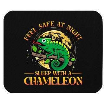 Discover Feel safe at night sleep with a Chameleon Mouse Pads
