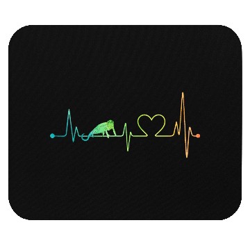 Discover Chameleon Heartbeat Mouse Pads