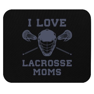 Discover I Love Lacrosse Moms Funny Lax Mouse Pads