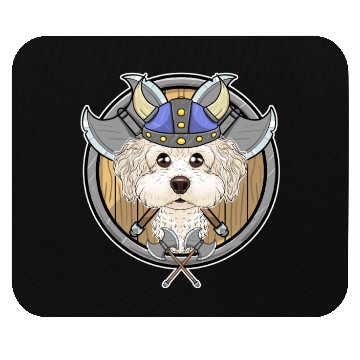 Discover Bichon Frise I Valhalla I Viking Mouse Pads