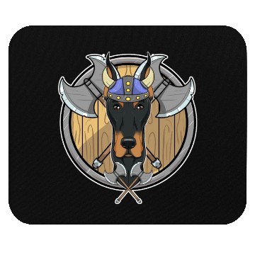 Discover Doberman I Valhalla I Viking Mouse Pads