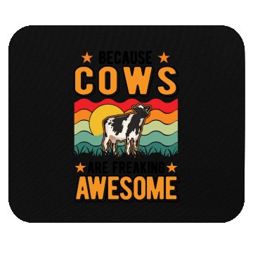 Discover Because Cows Are Freaking Awesome Cow Mouse Pads