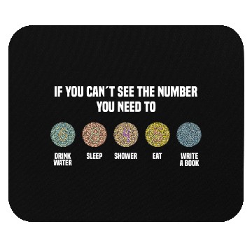 Discover Ishihara Numbers - Write A Book Mouse Pads