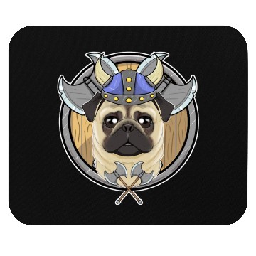 Discover Pug I Valhalla I Viking Mouse Pads